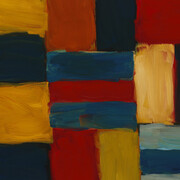 Sean Scully, Blue Orange Wall, 2014, oil on linen