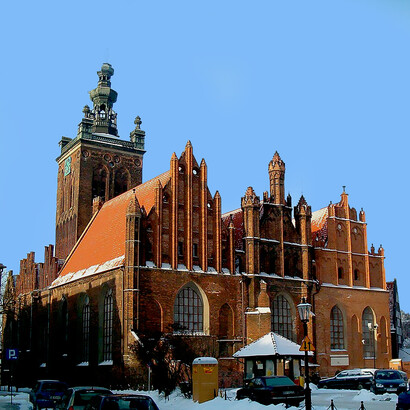 St. Catherine's Church (Polish: Kościół św. Katarzyny, German: Katharinenkirche), the oldest church in Gdańsk, was begun in the 1220s and later expanded. Its Gothic design features chapels, a gabled roof, and vaulted ceilings, Poland