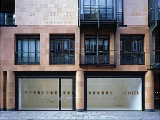 Gagosian Gallery on Davies Street, London. All artwork pictured © Ed Ruscha. Courtesy of the artist and Gagosian Gallery, Ed Ruscha, Busted Glass, October 2 - November 17, 2007, Davies Street, London