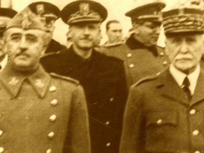 Franco y Pétain: Dios los cría....