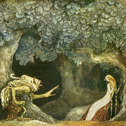 Illustrazione di John Bauer, da "Fiabe Svedesi"