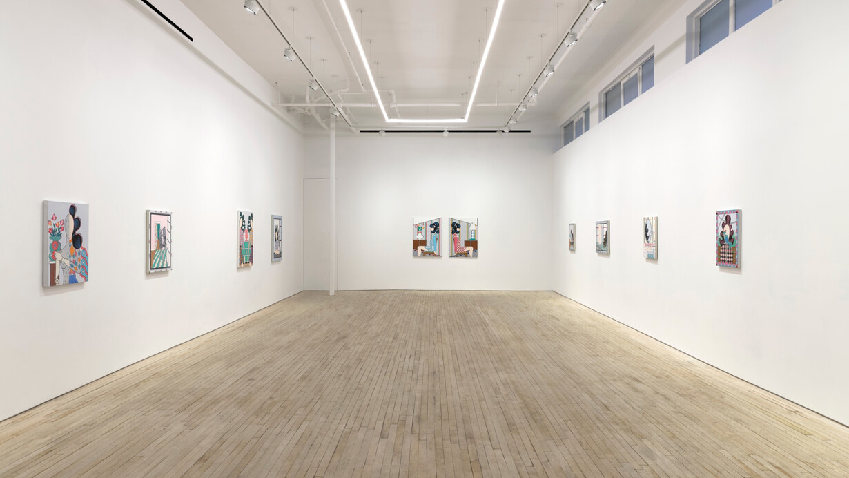 Deborah Druick, Past present tense, exhibition view. Courtesy of Nino Mier Gallery