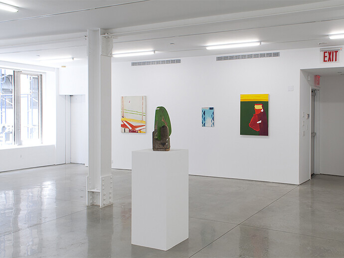 Tim Braden, installation of "Porthmeor" exhibition, 2014. Courtesy of Ryan Lee, New York.