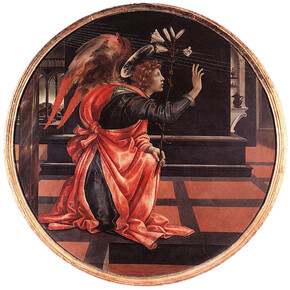 Filippino Lippi, Angelo annunziante, 1483-84. San Gimignano, Civici Musei, Pinacoteca. 
