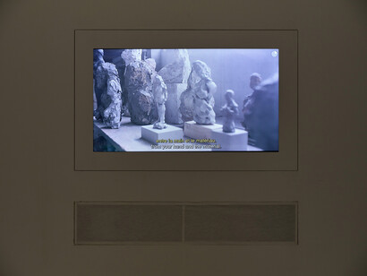 Hans Josephsohn, Josephsohn, vu par Albert Oehlen, vue de l'exposition. Avec l'aimable autorisation du Musée d'Art Moderne de Paris