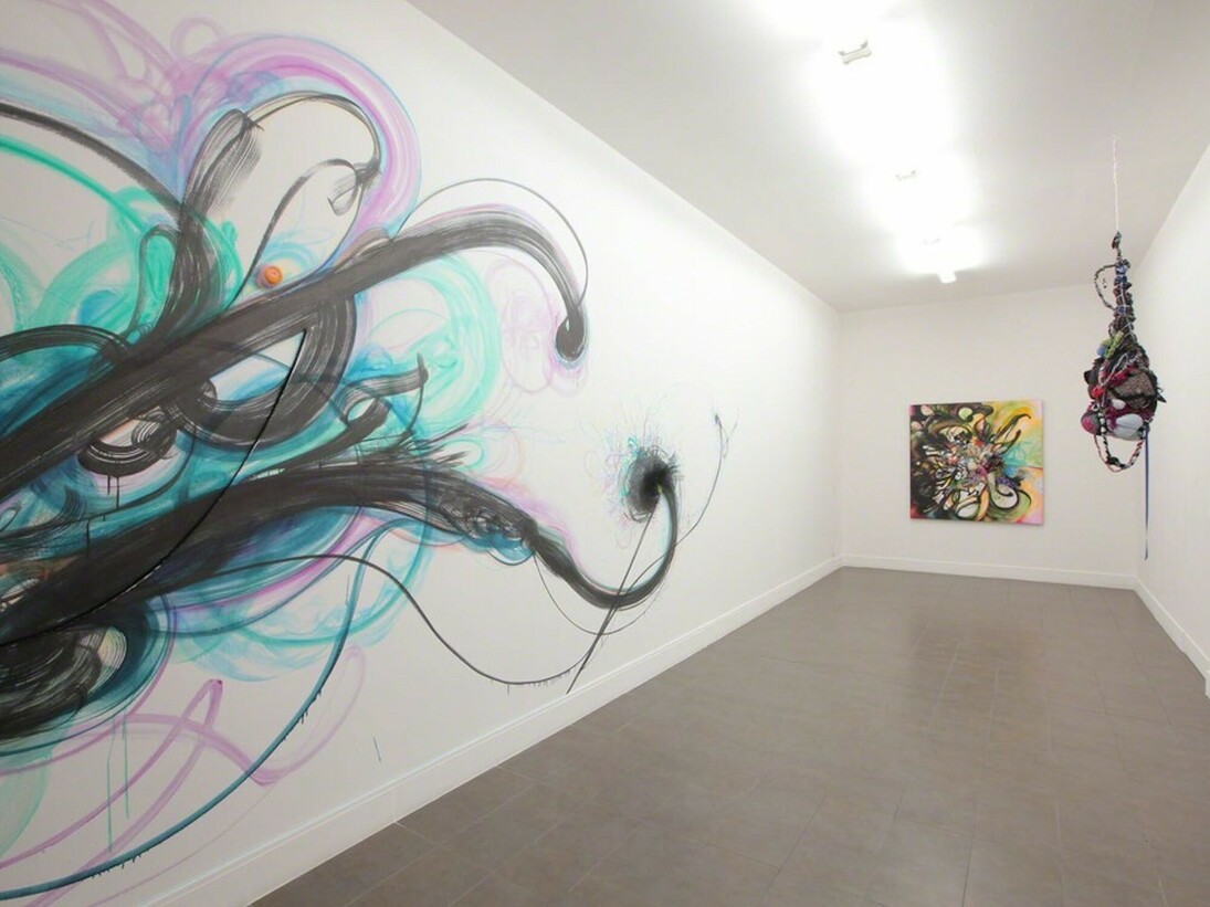 Shinique Smith, Black Swan, Exhibition view. Courtesy of Brand New Gallery