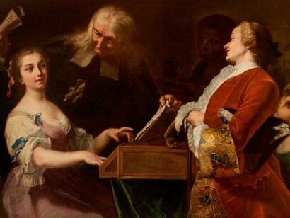 Giuseppe Bonito. "Lezione di musica"