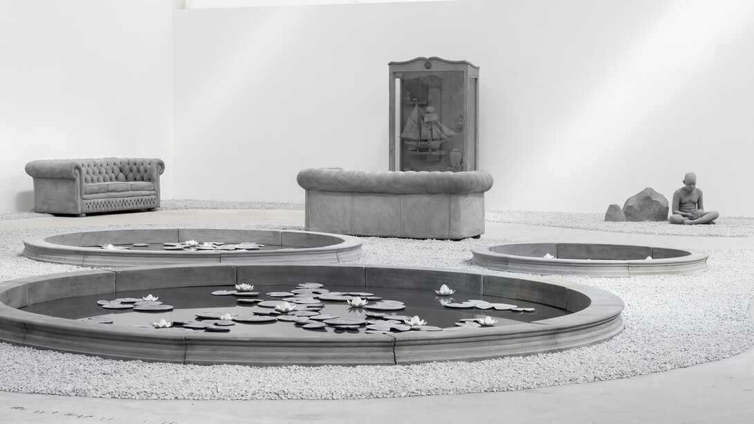Hans Op de Beeck, Exhibiton view ‘Kids, cabinets, pictures and ponds’ - Galleria Continua / Les Moulins, May 2018. Courtesy the artist and Galleria Continua, San Gimignano / Beijing / Les Moulins / Habana. Photo by Oak Taylor-Smith