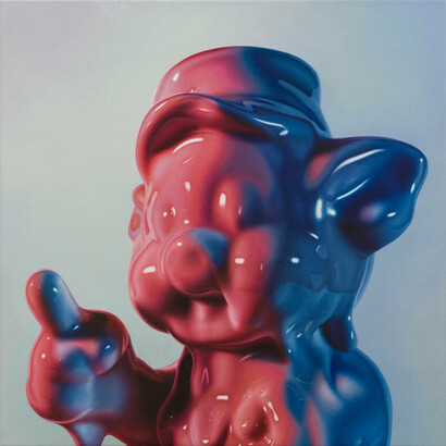 Milazzo Sabrina, Jimmy, 2021, olio su lino, 60x60 cm