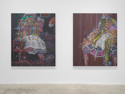 Bea Scaccia, Groomed, exhibition view. Courtesy of Gagosian Gallery
