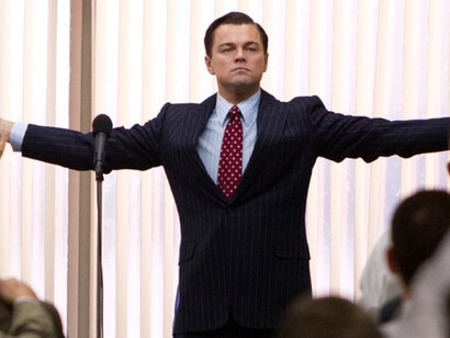 Discurso ambicioso en "El lobo de Wall Street" (2013)