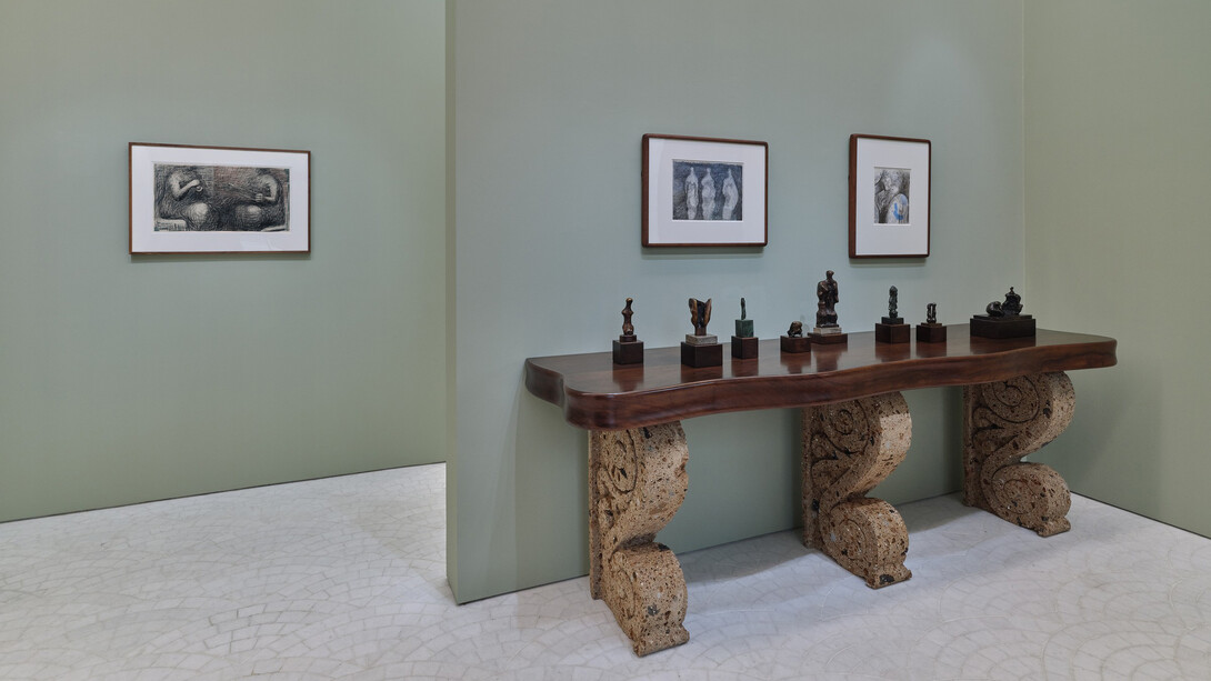 Moore and Malaparte, Rhythm and form, vue d'exposition. Courtoisie de Gagosian