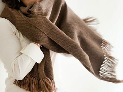 Scarves made from Guanaco fibre