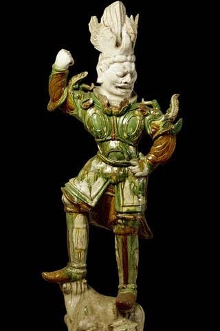 Tomb guardian, 700 – 750, China (Tang Dynasty). Museum no. C.48-1955. © Victoria and Albert Museum, London