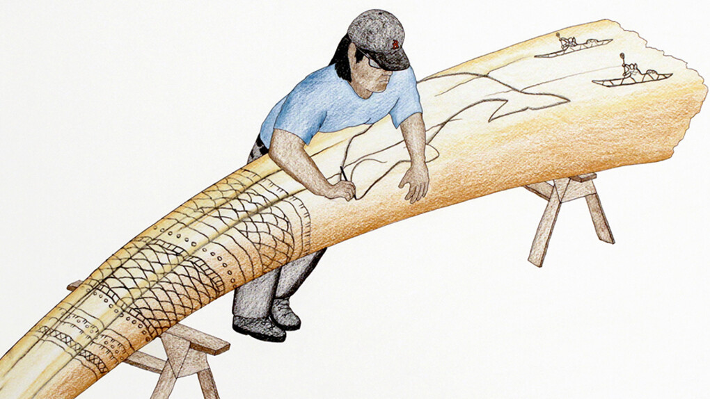 Kenojuak Ashevak & Tim Pitsiulak. Courtesy of AGH