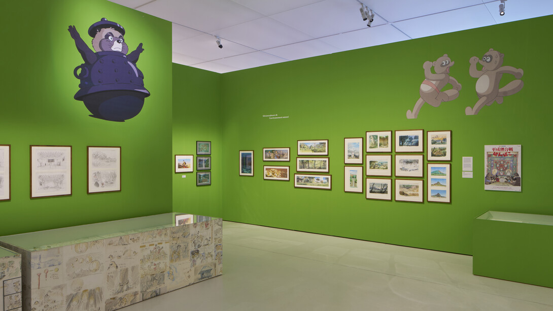 Isao Takahata, vue de l'exposition. Avec l'aimable autorisation de Mudac