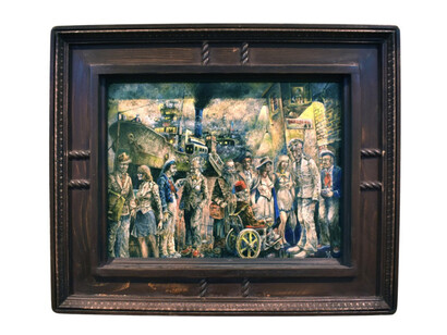 Harold Fox- Bullets and Wine. Courtesy of La Luz De Jesus Gallery