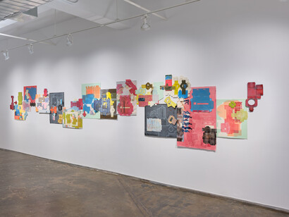 Yvette Drury Dubinsky, constructDEconstruct, exhibition view. Courtesy of A.I.R. Gallery