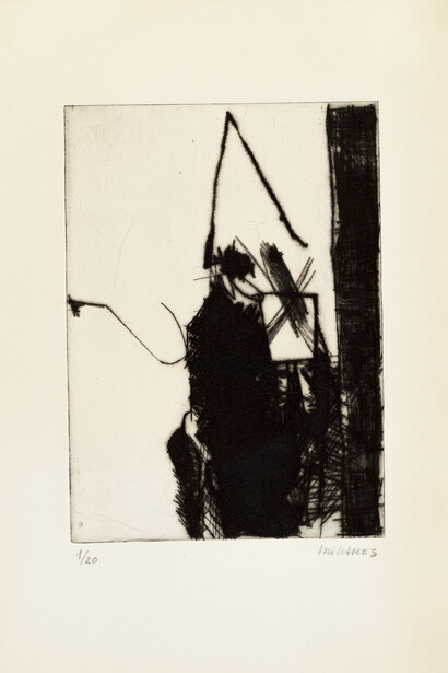 Manolo Millares (1926-1972)
Auto de fe
Inspirado en extractos del libro Causas del tribunal del Santo Oficio de la Inquisición en Canarias (1520)
1967
