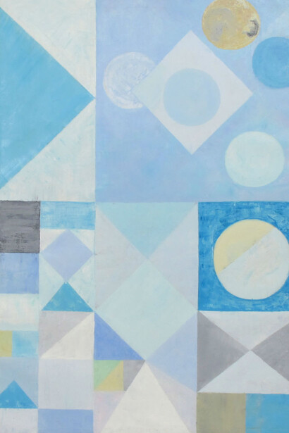 Dorothy Antoinette “Toni” LaSelle (American, 1901–2002), Climate of the Heart #7, 1956, Oil on canvas, 48 x 34 in., Courtesy the Dorothy Antoinette LaSelle Foundation and Inman Gallery, Photography by Michael O’Brien
