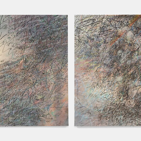 Julie Mehretu, HOWL, eon (I, II); commissioned by the San Francisco Museum of Modern Art; San Francisco Museum of Modern Art, gift of Helen and Charles Schwab; © Julie Mehretu; photo: Tom Powel Imaging, Inc.