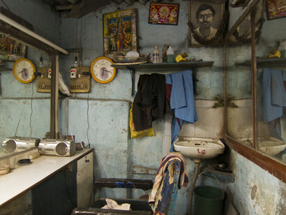 Interiors of a Saloon, Mumbai. From the series Shave, 2012