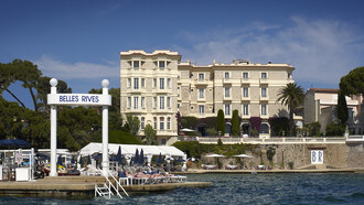Hotel Belles Rives, facade de la mer