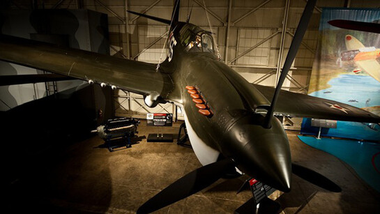 Curtiss P-40E Warhawk. Courtesy of Pearl Harbor Aviation Museum