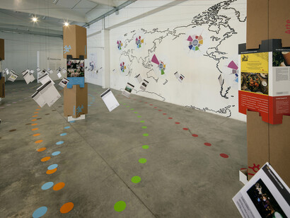 Geografie della Trasformazione: What's the problem? Economy, Cittadellarte - Museo del Presente, exhibition view. Fotografia: Enrico Amici