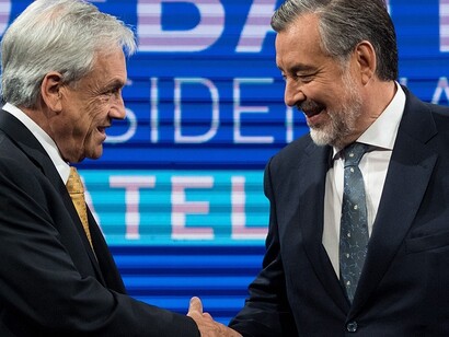 Piñera y Guillier en el debate presidencial