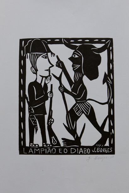 J Borges, Xilogravuras, 2013, Impressões em xilogravura sobre papel, dimensões variáveis, Cortesia do artista