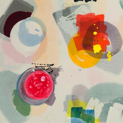 ...Painting Not Yet Titled…, acrylic on raw muslin, 135x117 cm, 2013