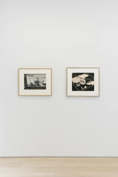 Richard Diebenkorn, Still life, exhibition view. Courtesy of Van Doren Waxter