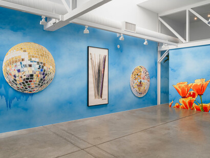 Dave Muller, Bay Area music village, exhibition view. Courtesy of Anthony Meier Gallery