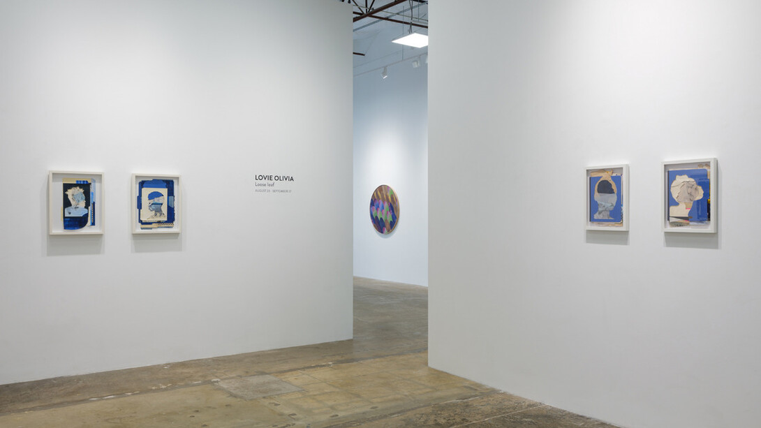 Lovie Olivia, Loose leaf, exhibition view. Courtesy of Erin Cluley Gallery