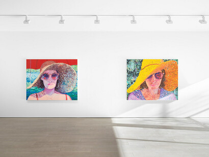 Sebastian Blanck, My heart and eye agree, exhibition view. Courtesy of Miles McEnery Gallery