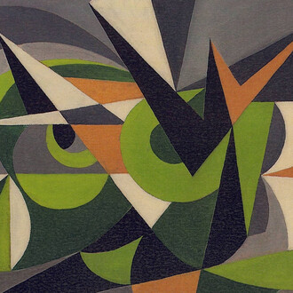 Balla, Forze di paesaggio + polvere, 1918. Per gentile concessione di CSArt - Comunicazione per l'Arte