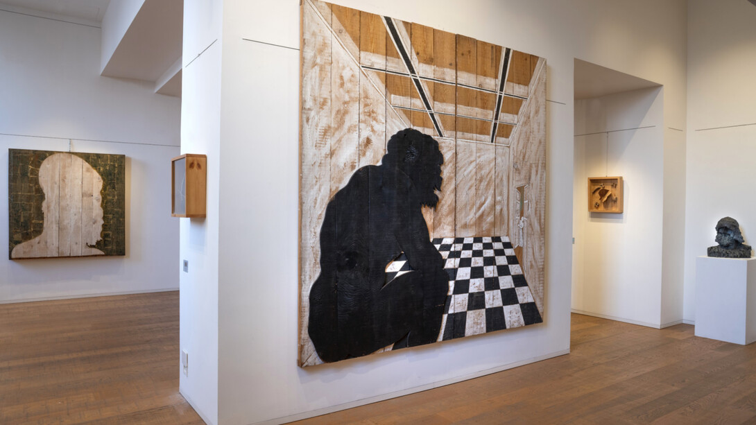 Mario Ceroli, Mito e materia, exhibition view. Courtesy of Tornabuoni Art