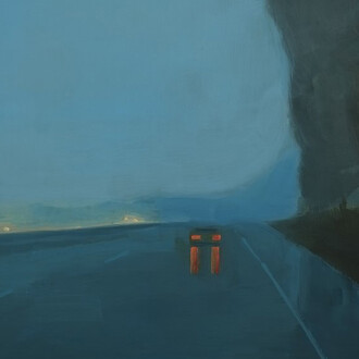 Yanik Wagner, Road in rain, 2022. Courtesy of Frosch&Co