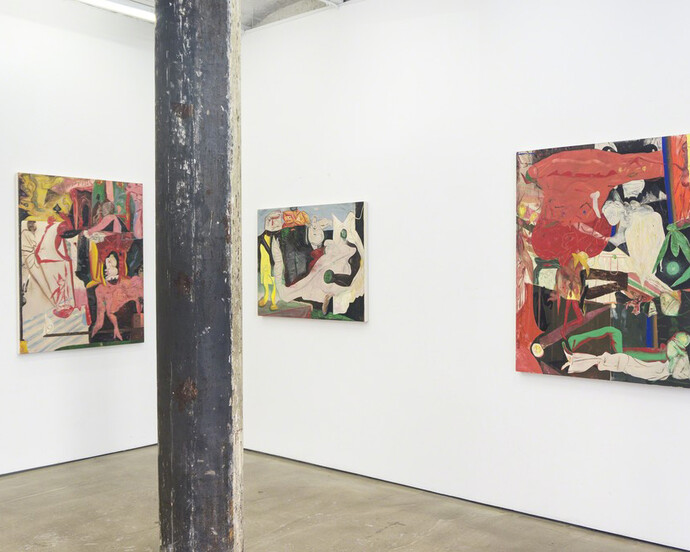 Streaming by Lamp and by Fire, exhibition view. Courtesy of Denny Gallery