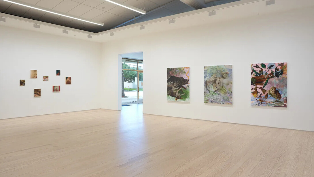 Angela Fraleigh, I have decided not to be hungry, exhibition view. Courtesy of Inman Gallery