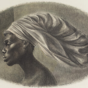 Charles White (1918-1979), Juba #2, 1965, Wolff crayon and oil wash on illustration board
25 1/2" x 35", signed. Courtesy of Michael Rosenfeld Gallery LLC, New York, NY