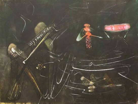 Roberto Matta, Untitled, 1946, oil on canvas, 45 x 57 1/8 in. 114.3 x 145.1 cm