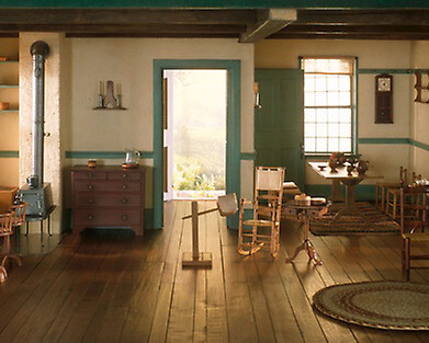 Mrs. James Ward Thorne, American, 1882-1966, A18: Shaker Living Room, c. 1800, c. 1940