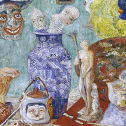James Ensor, Stillleben mit masken, 1896. Courtesy of Hamburger Kunsthalle