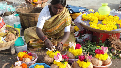Offerte rituali di fiori