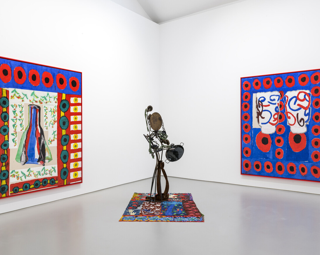 Ida Ekblad, Exhibition view. Courtesy the artist and Galerie Max Hetzler, Berlin | Paris. Photo : Charles Duprat