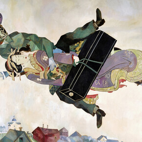 Wolfe von Lenkiewicz, Over the Town/Autumn, 2009, Oil on canvas, 280 x 370 cm (110.2 x 145.6 in)