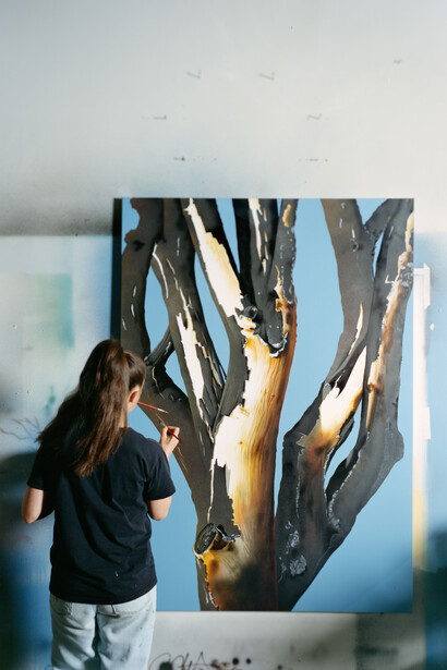 Adele Renault in her studio. Courtesy of Good Mother Gallery