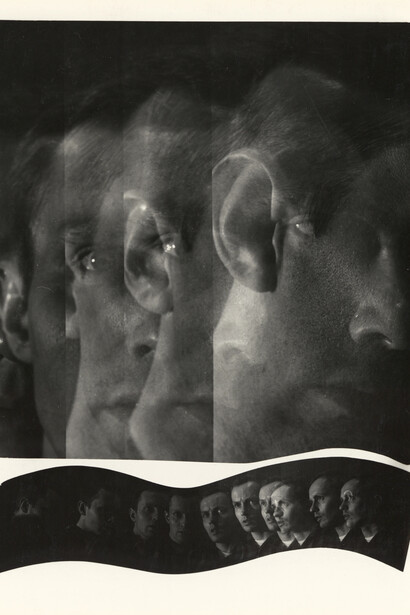 Keith Smith, Multiple exposure with remark (a la Picasso etching) (detail), 1966. Courtesy of Bruce Silverstein Gallery